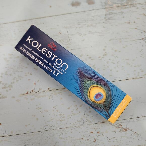 Wella Koleston Perfect 6/3 Dark Blonde/Gold Permanent Creme‎ Hair Color 2 oz - Picture 1 of 5